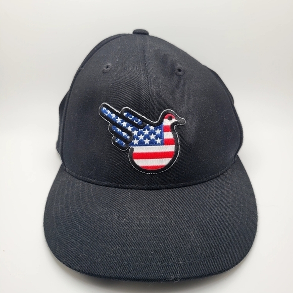 American Flag Dove Brim Baseball Hat - Picture 1 of 3